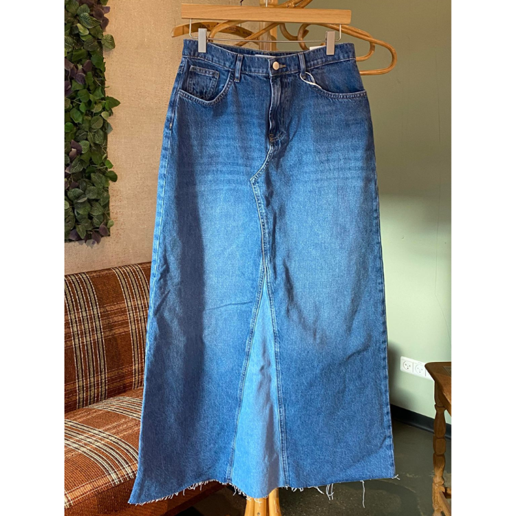 Onlmochi nederdel - Medium blue denim