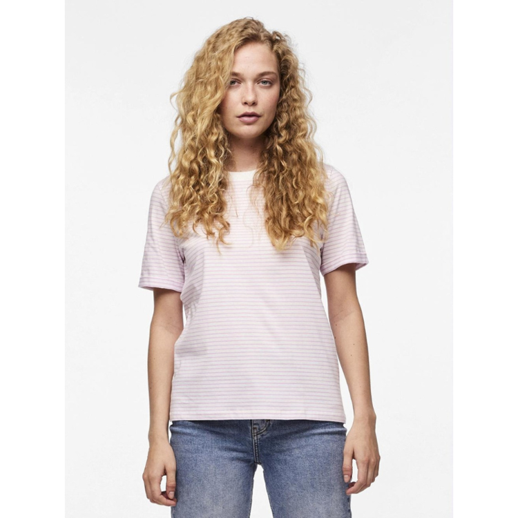 Pcria t-shirt - Bright white/pastel lav