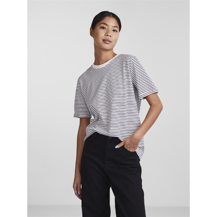 Pcria t-shirt - Bright white/maritime