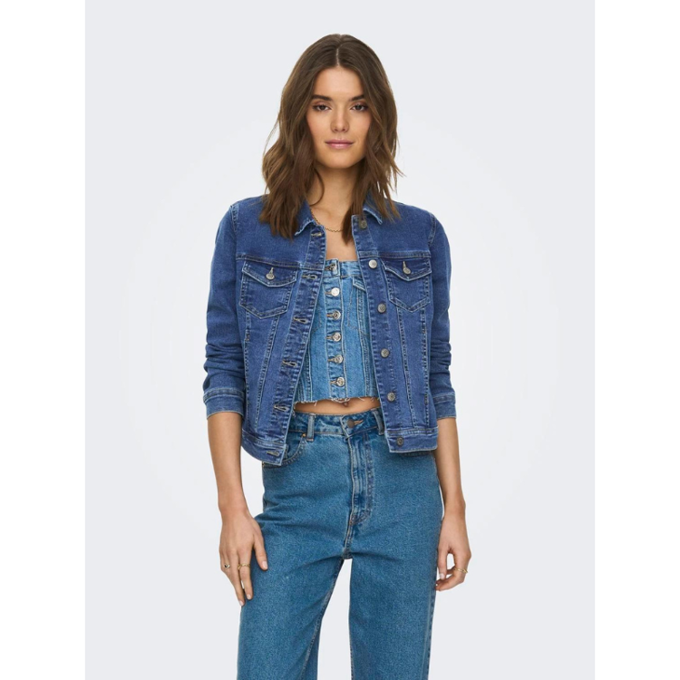 Onlwonder jakke - Medium blue denim