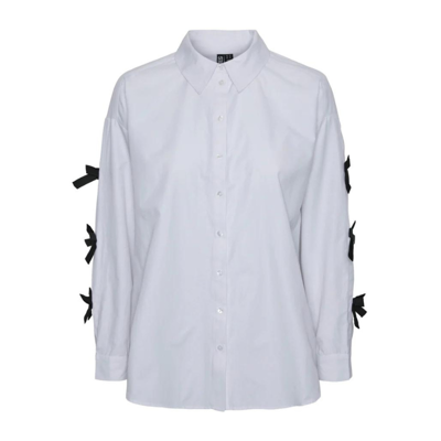Pcbell skjorte - Bright white (Forudbestilling)