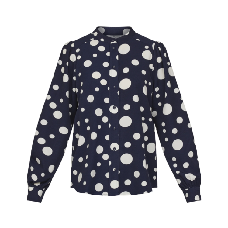 Love834-3 skjorte - Navy/cream