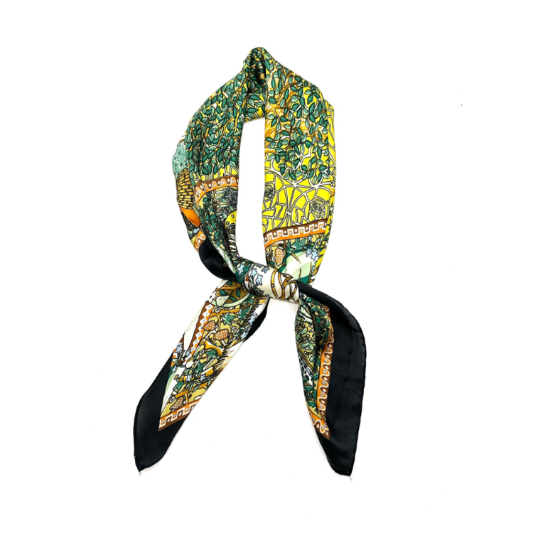 Scarf - Flower black