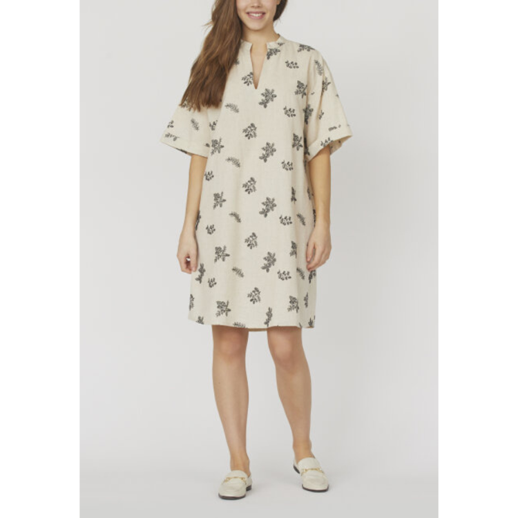 Love1121 kjole - Cream/black