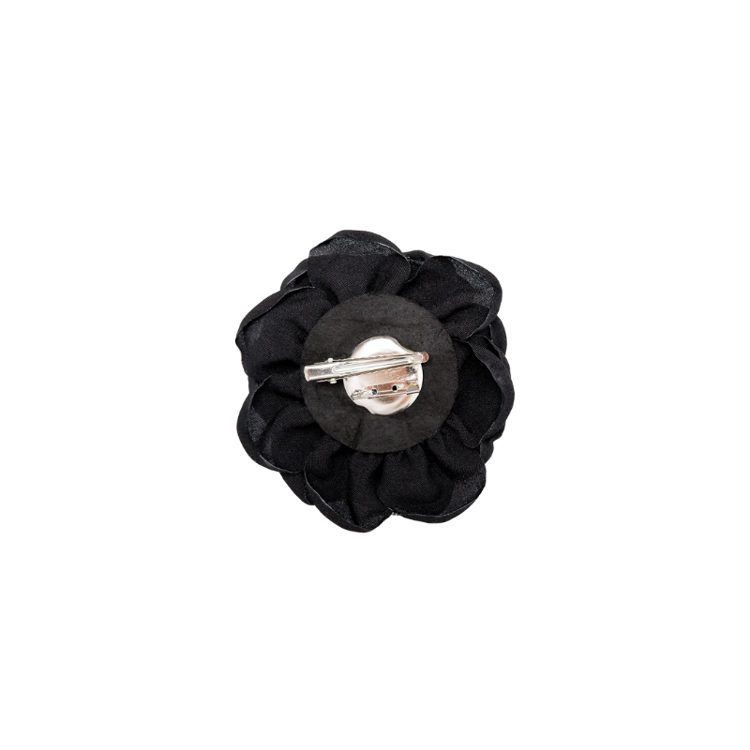 Bcvilla flower brooch - Black