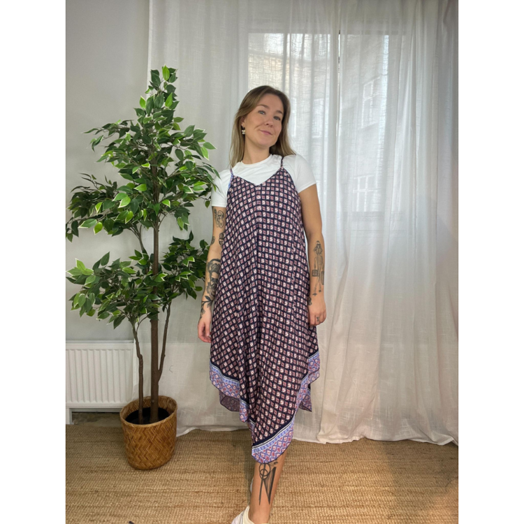 Maxi kjole R66 - Navy blue