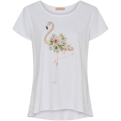 Mdcmarie t-shirt - Beige flamingo