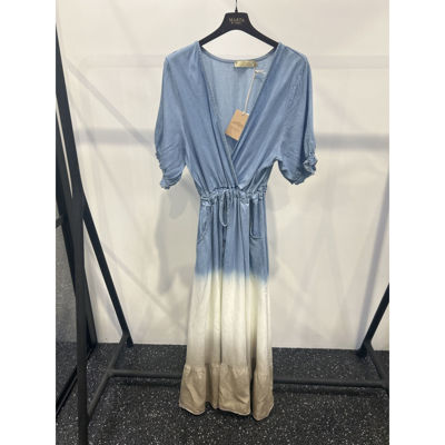 Mdcnorma kjole - Light blue beige