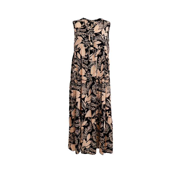 Bcluna boho kjole - Floral black