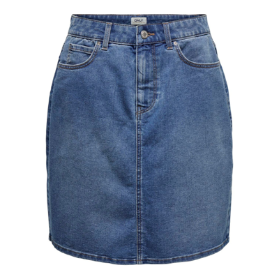Onlwonder nederdel - Medium blue denim