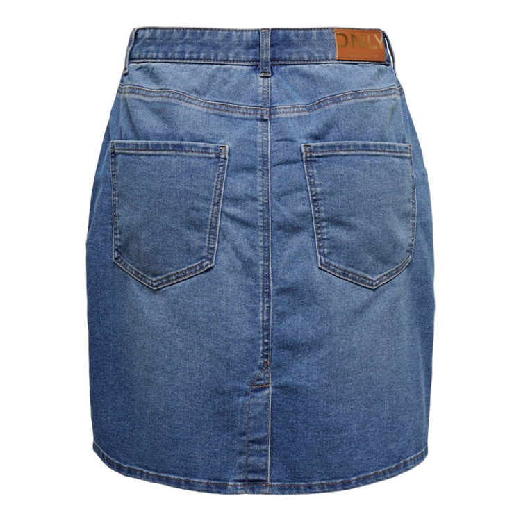 Onlwonder nederdel - Medium blue denim