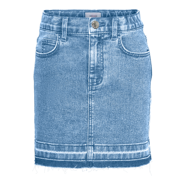 Vmhailey nederdel - Light blue denim