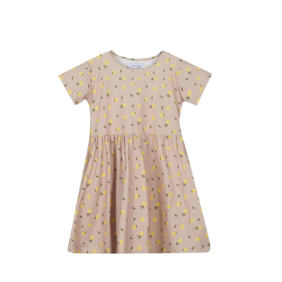 Alma babydoll kjole (kids) - Beige lemon