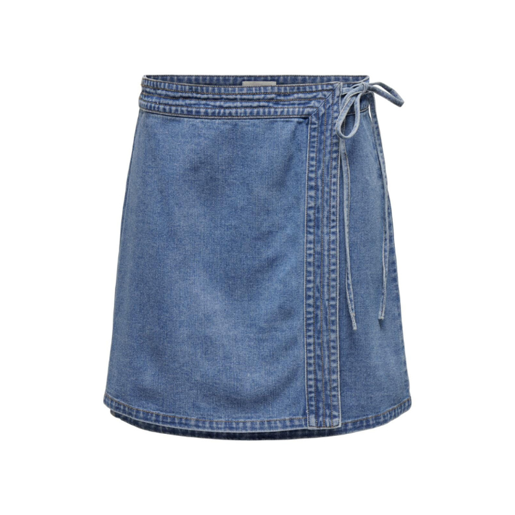 Onlvilla nederdel - Light blue denim