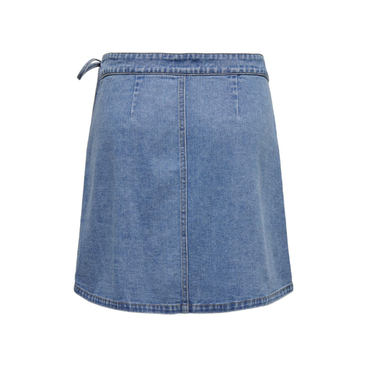 Onlvilla nederdel - Light blue denim