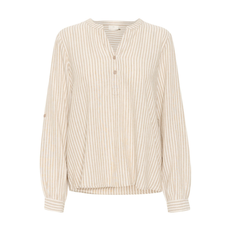 Kamilia bluse - Chinchilla/chalk