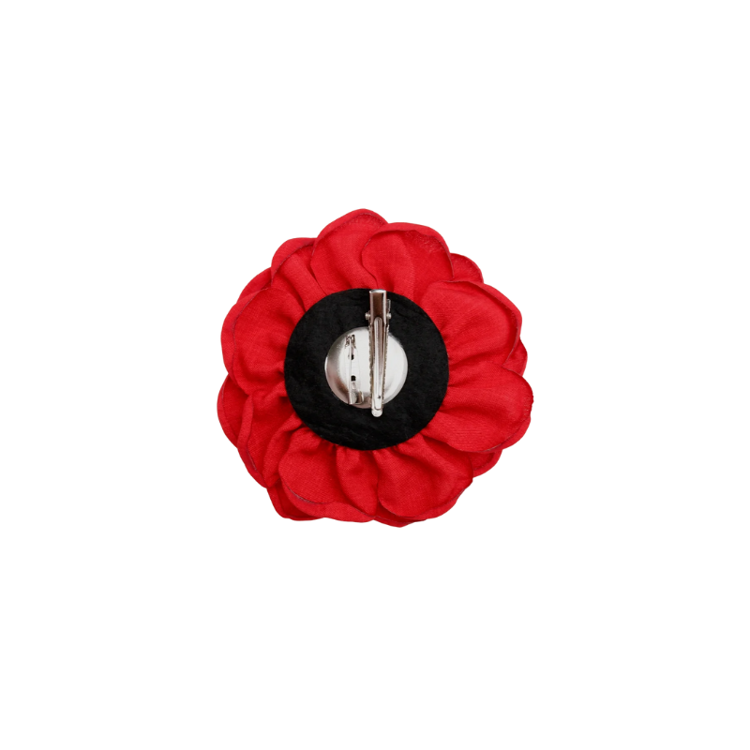 Bcvilla blomster brooch - Red