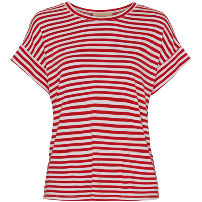 Mdclotte t-shirt - White/rosso stripe