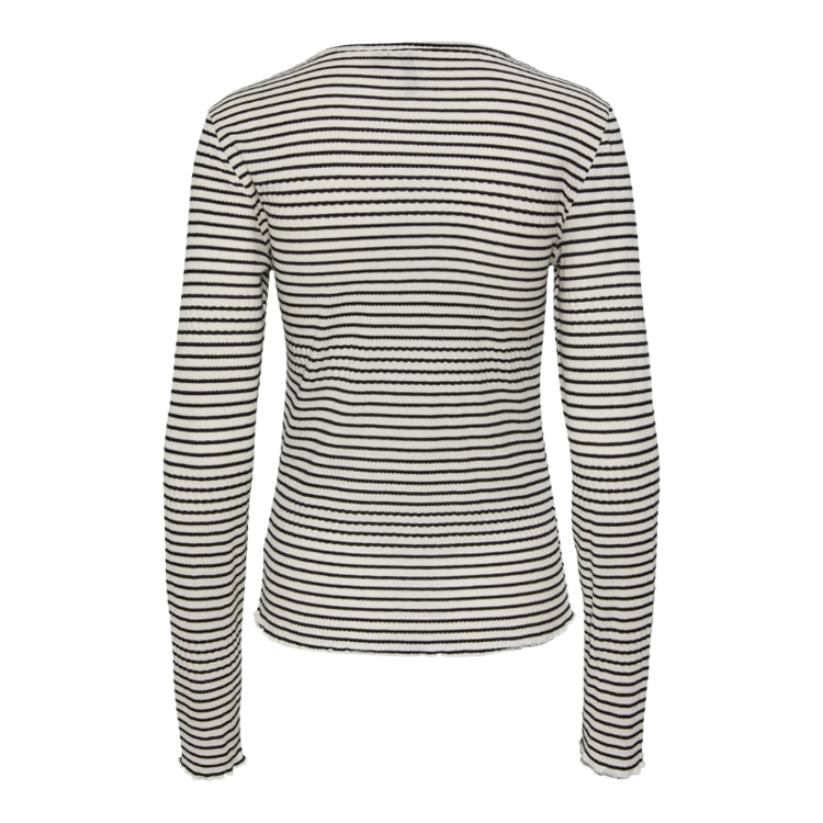 Pcmaja bluse - Cloud dancer/black