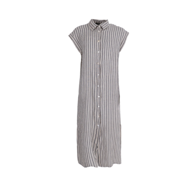 Bcmelina kjole - Beige stripe