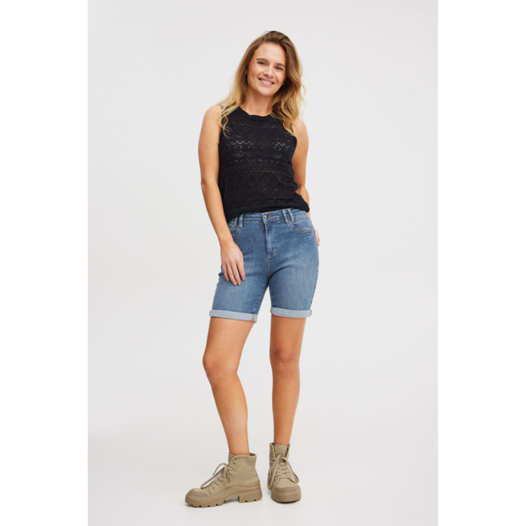 Pzjulia shorts - Medium blue denim