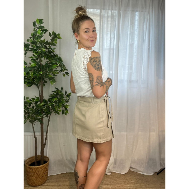 Onlprime nederdel - Plaza taupe