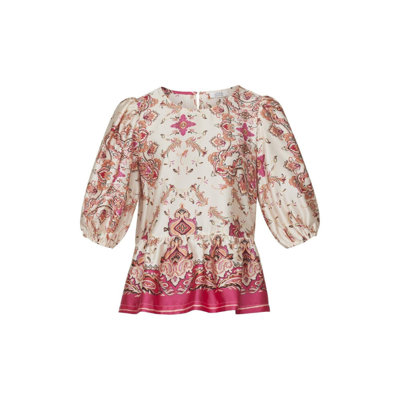 Love1155-1 bluse - Pink paisley