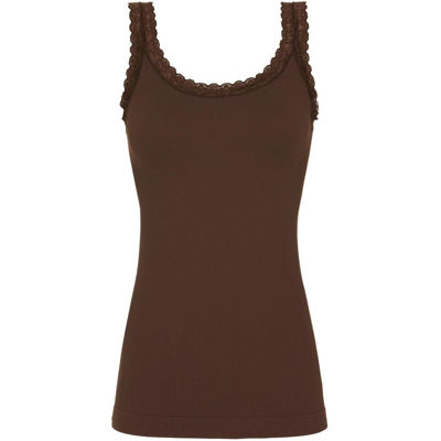 Frida rib top - Cioccolato