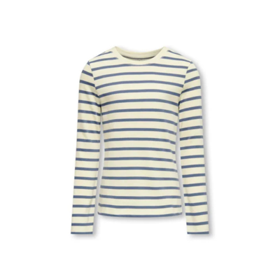 Kognew bluse - Birch/vintage indigo