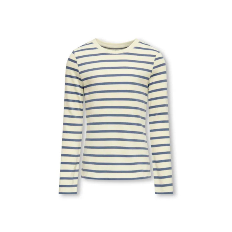 Kognew bluse - Birch/vintage indigo