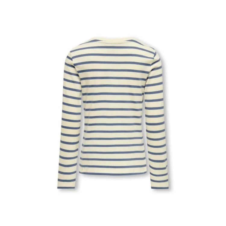 Kognew bluse - Birch/vintage indigo