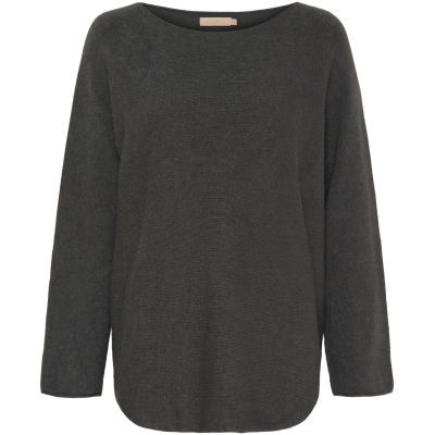 Mdcdagmar strikbluse - Dark grey