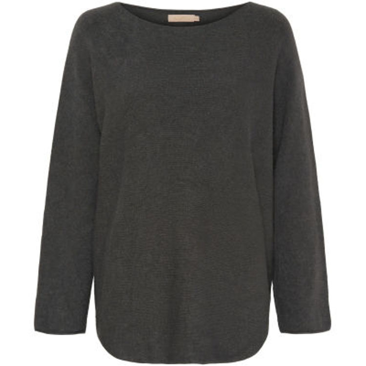 Mdcdagmar strikbluse - Dark grey
