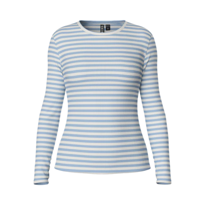 Pcruka bluse - Cashmere blue/cloud dancer