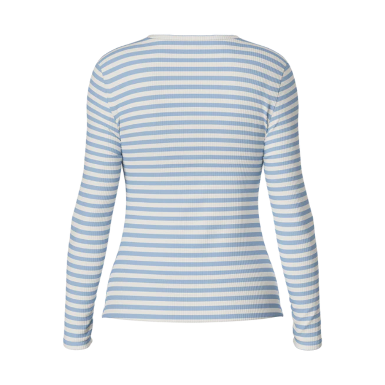 Pcruka bluse - Cashmere blue/cloud dancer