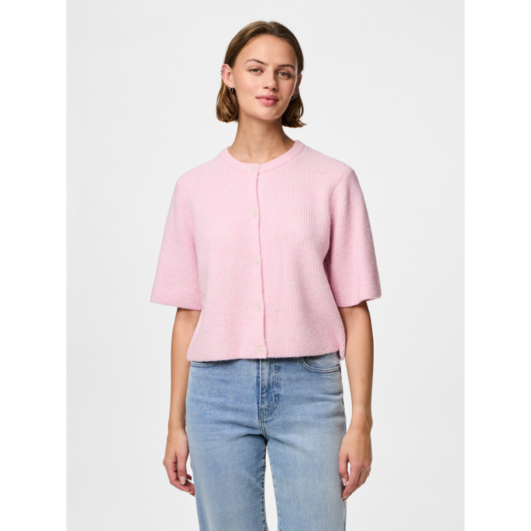 Pcsilly cardigan - Roseate spoonbi/melange