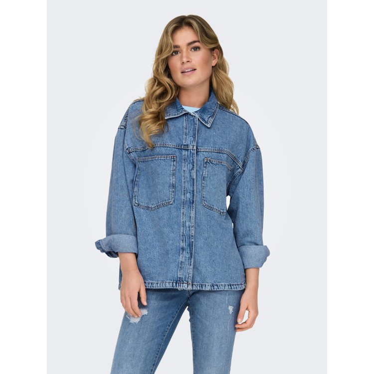 Onlemmie jakke - Light blue denim