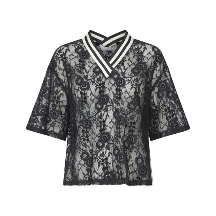 Gisla t-shirt - Black/stripe
