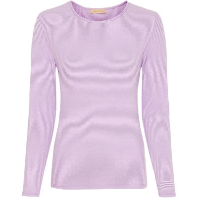 Mdcingrid bluse - Lilac/white
