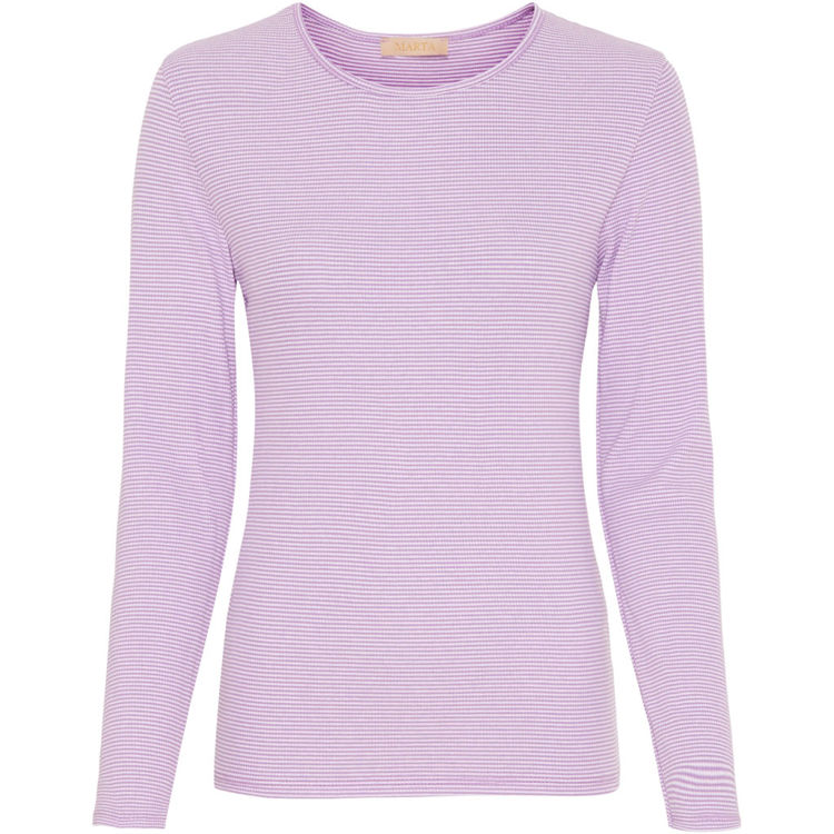 Mdcingrid bluse - Lilac/white