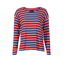 Natalia bluse - Navy red white stripe