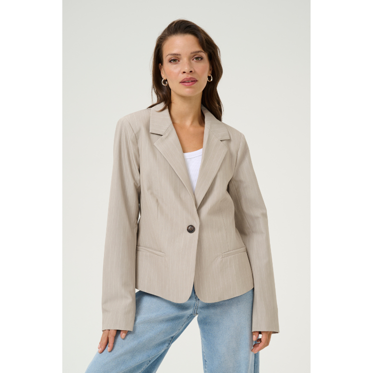 Kaesther shaped blazer - Feather gray