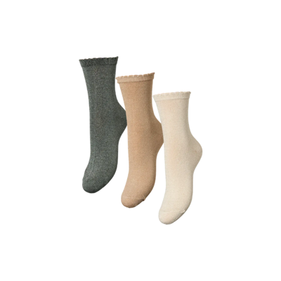 Pcsebby 3 pak socks - Birch
