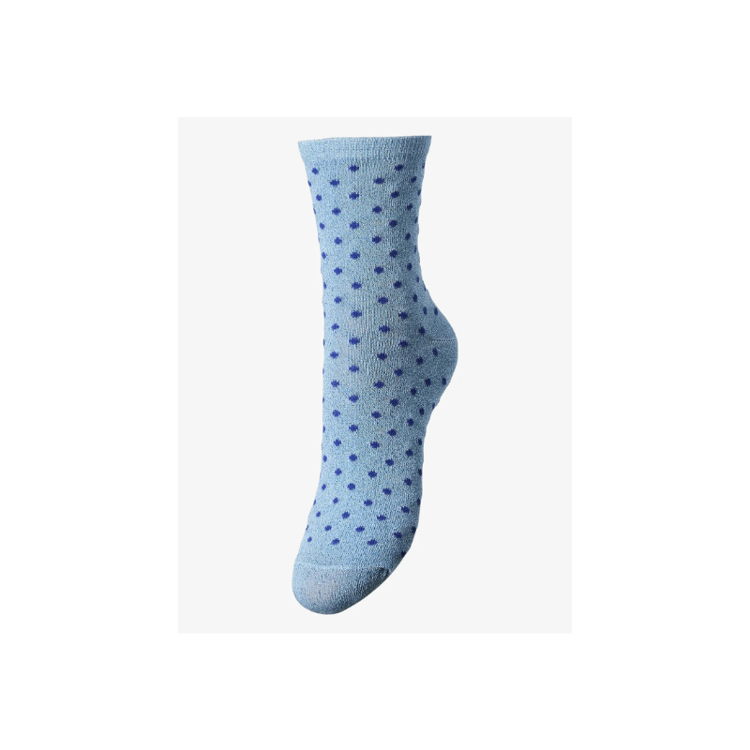 Pcsebby sock - Hydrangea/small dots