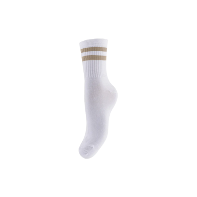 Pccally sock - Bright white/silver min