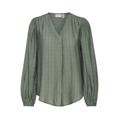 Frariana bluse - Laurel wreath AOP
