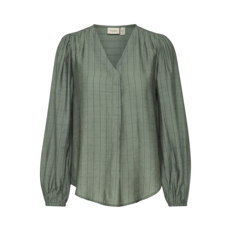 Frariana bluse - Laurel wreath AOP