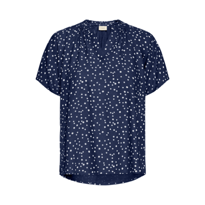 Frkamma kortærmet bluse - Navy blazer art
