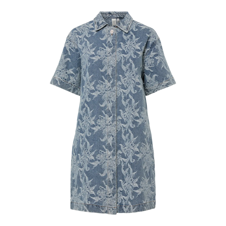 Yasflamera kjole - Light blue denim