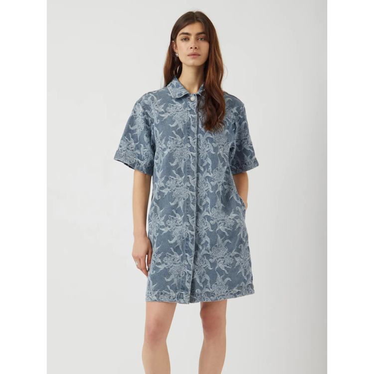 Yasflamera kjole - Light blue denim